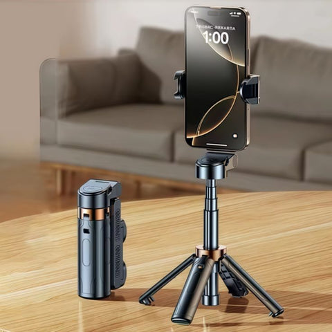 Best 4 in 1 Wireless Selfie Stick R1S (With Light ) R1 (Without Light) Tripod with Bluetooth Shutter selfie Light foldable Selfie stick for all Phone Extendable 70CM